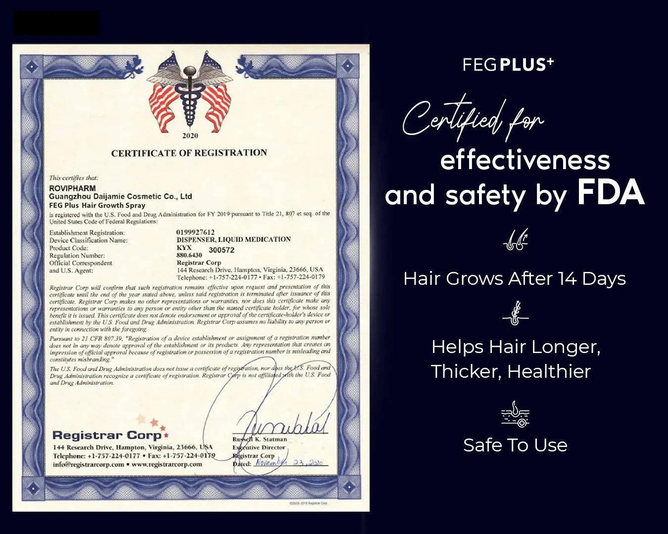 FEG Plus Hair Growth Spray